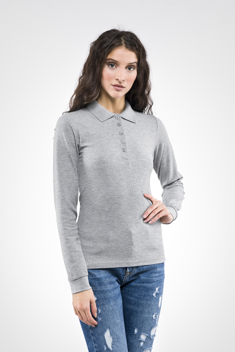 Polo STEFFI donna manica lunga 195/200 gr